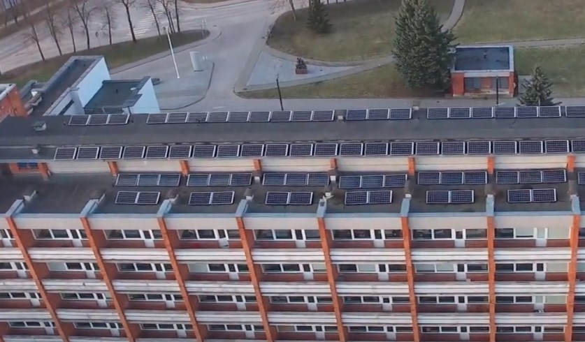 Įrengta saulės jėgainė ant Vilkaviškio ligoninės