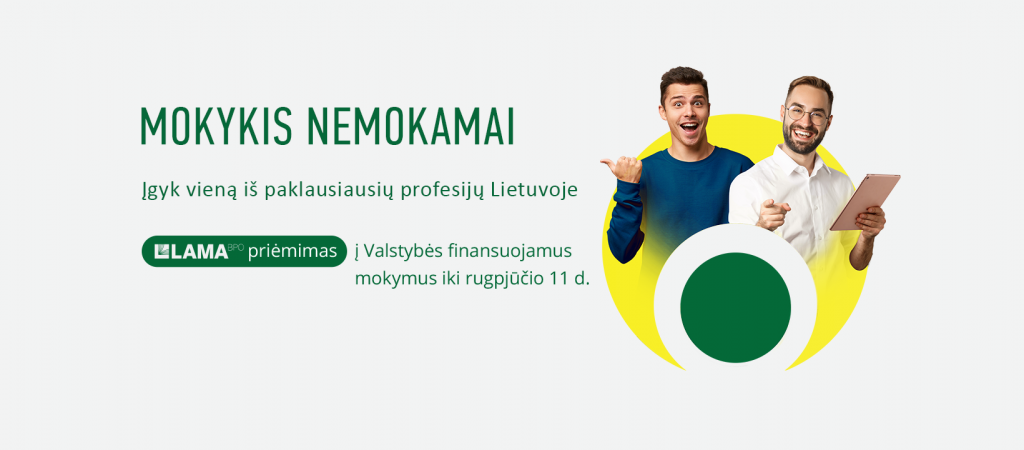 Valstybės finansuojami mokymai Vilniaus Jeruzalės darbo rinkos mokymo centre